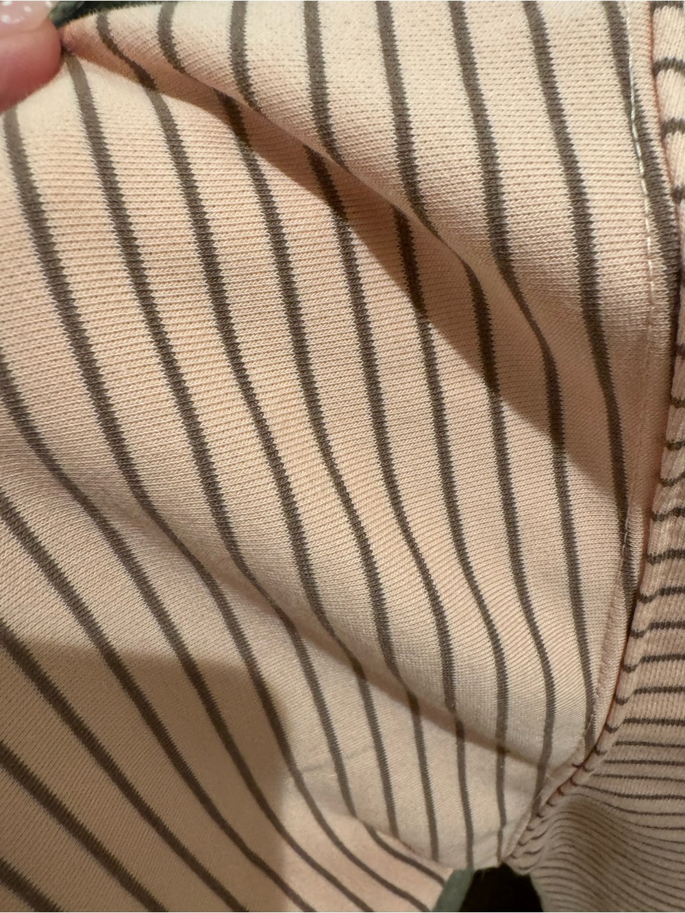 BiBi Pink, Cream and Brown Striped Scoop-Neck Sweater - Picture 6 of 11